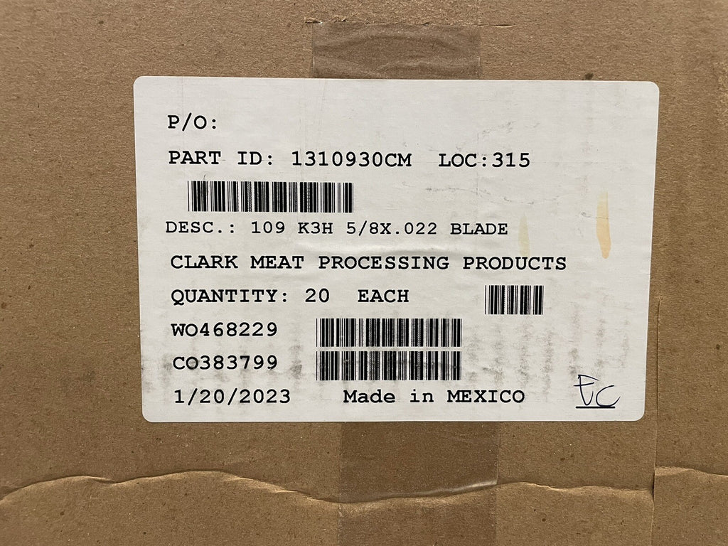109 K3H 5/8 X .022 Meat Cutting Bandsaw Blades 20PACK NEW IN BOX! FREE SHIPPING!