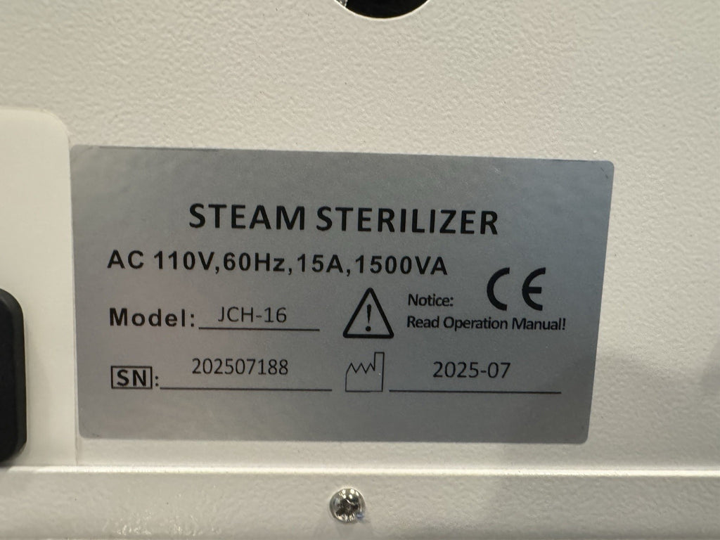 JCH-16 Dental Autoclave Steam Sterilizer Class N 16 Liter 110V NEW! SHIPS FREE!