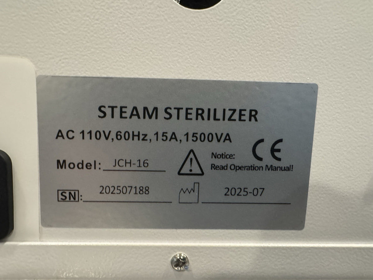 JCH-16 Dental Autoclave Steam Sterilizer Class N 16 Liter 110V NEW! SHIPS FREE!