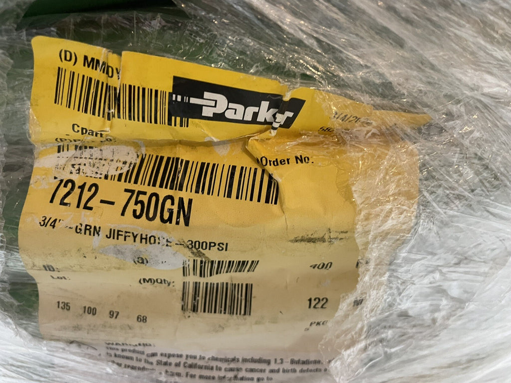 Parker 7212-750GN Jiffy Push On Multipurpose Oil Resistent Hose By The Foot NEW!