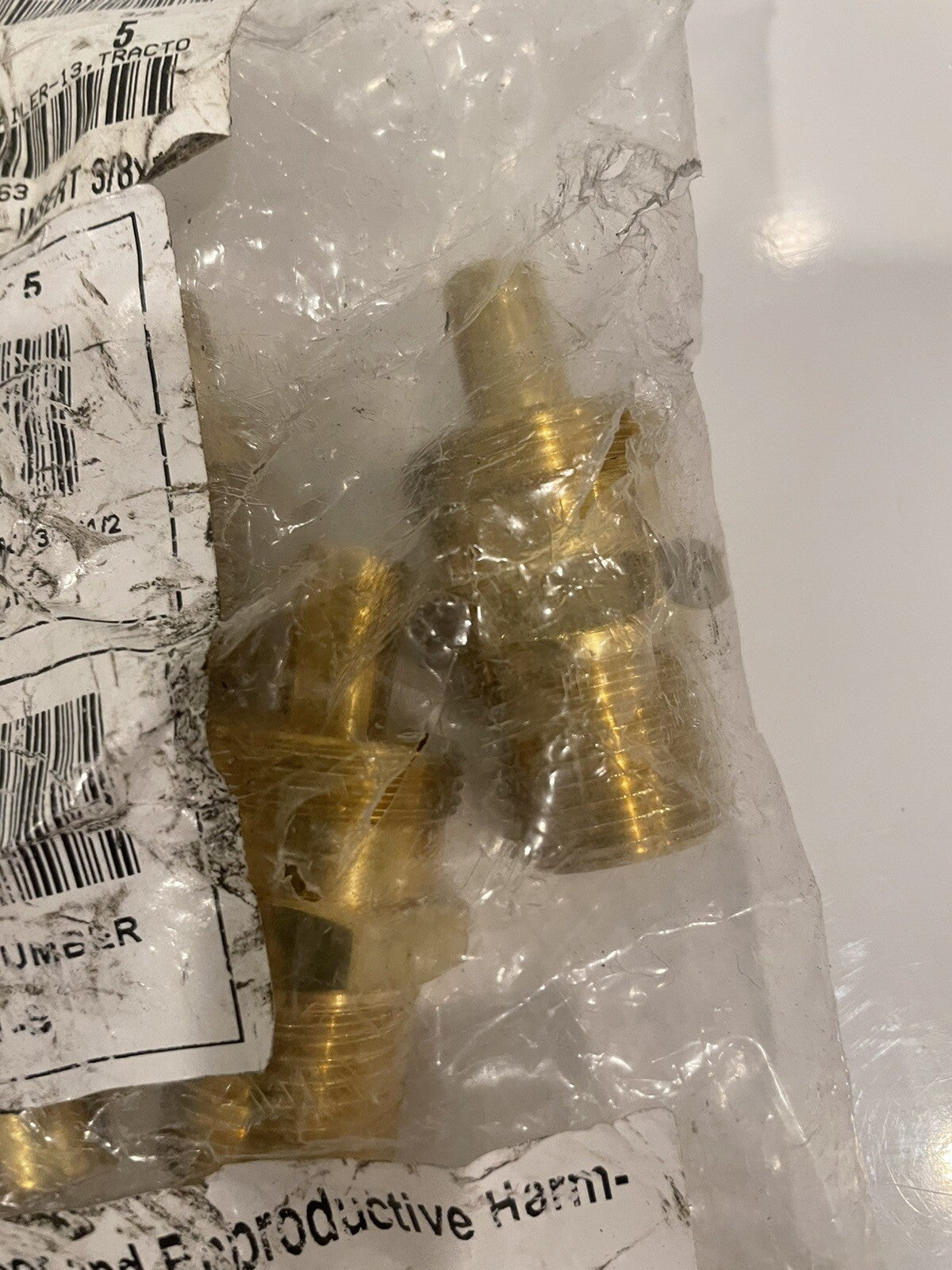 Imperial 90524 Air Brake Rubber Hose Insert 3/8” X 1/2” Brass 5 PACK NEW!
