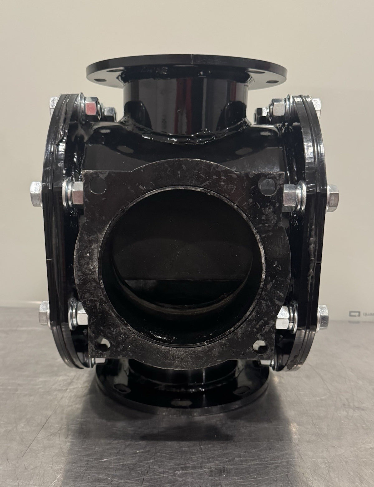 2010-23021-N 3-Way Flanged Rotary Valve 6" NEW! FREE SHIPPING!