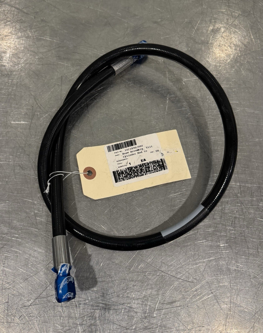 Raymond 1021890/002 Hydraulic Hose Forklift Parts NEW! FREE SHIPPING!