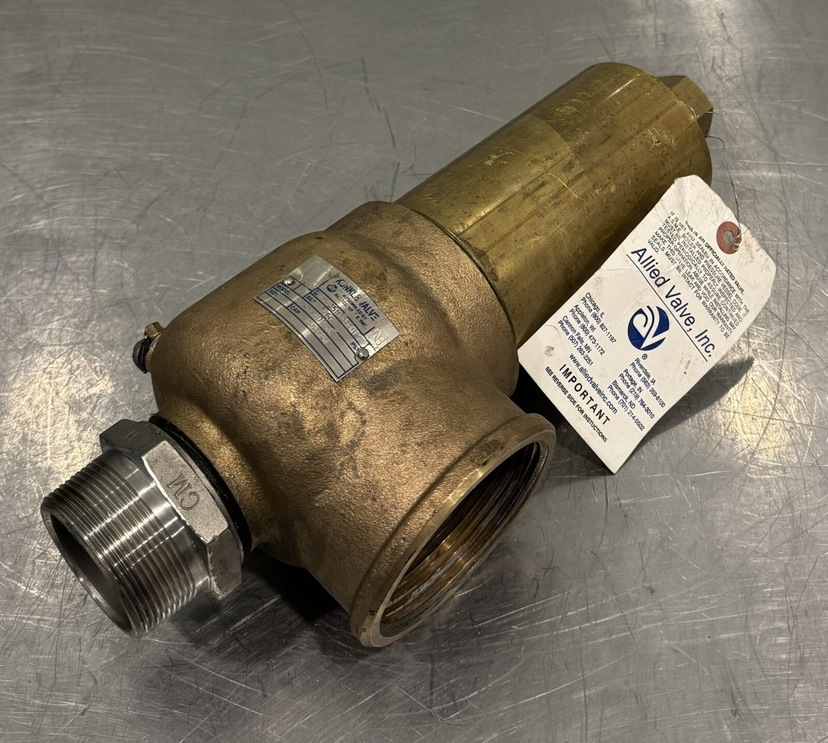 Kunkle Valve 913BJHM01-JE Size 2 CAP 646 GPM UNTESTED MAY WORK! SHIPS FREE!