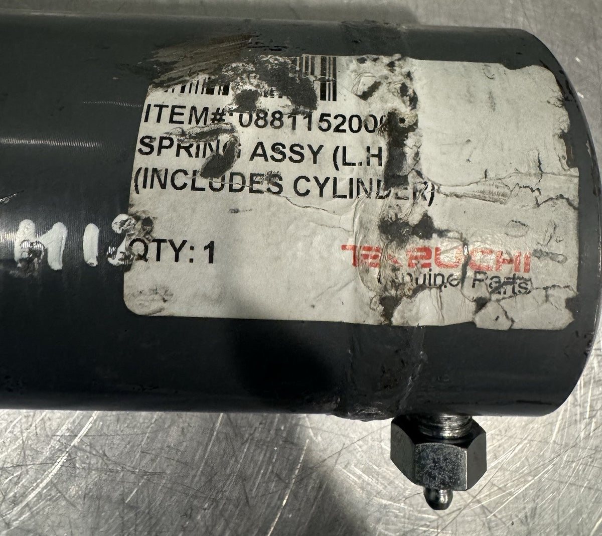 Takeuchi 0881152000 Spring ASSY Skid Steer Cylinder NEW! FREE SHIPPING!