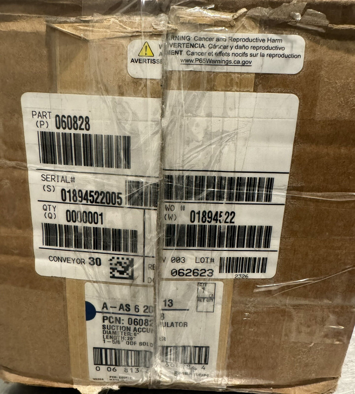 Emerson 060828 Suction Accumulator A-AS-62013 NEW IN BOX! FREE SHIPPING!