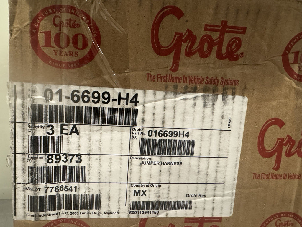 Grote 01-6699-H4 Jumper Harness 016699H4 Wire Harness 89373 NEW! FREE SHIPPING!