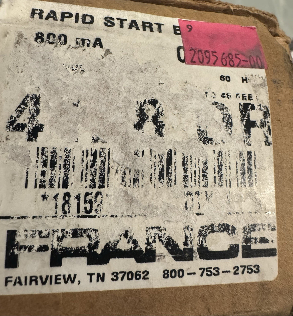 France 4128DR Sign Ballast Fluorescent 120V 800 mA T-12 NEW IN BOX! SHIPS FREE!