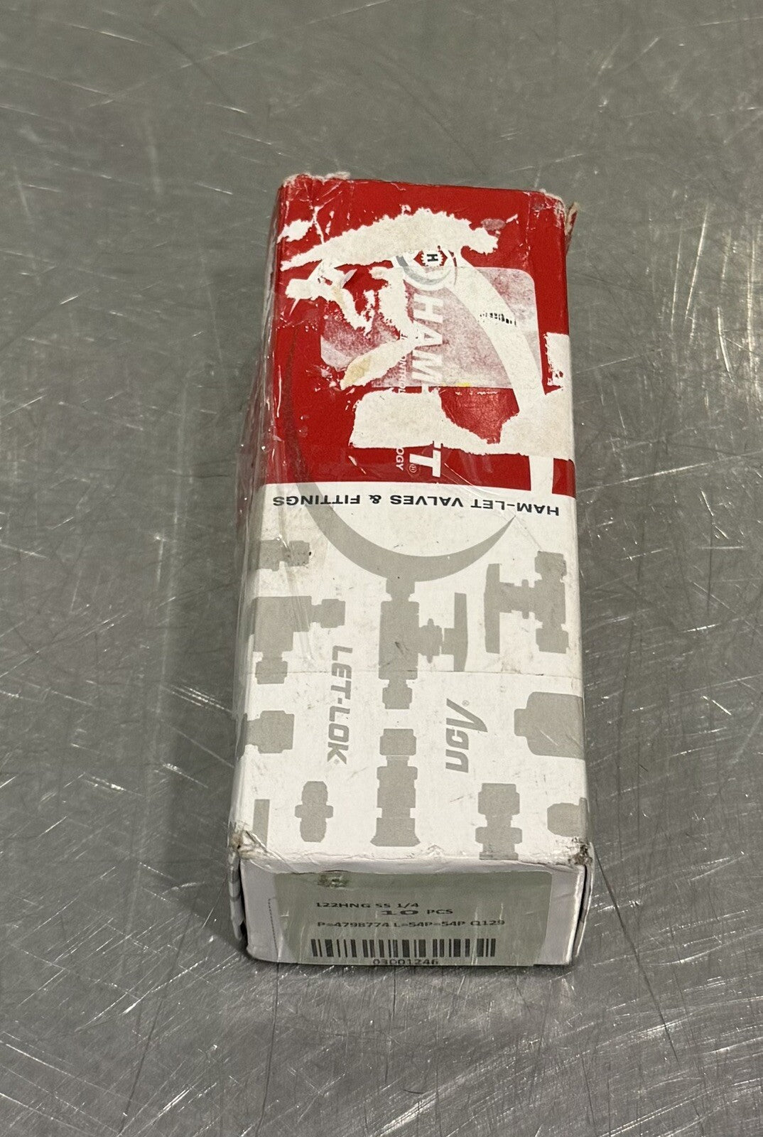 Ham-Let 122HNG SS 1/4 Fitting 10 PACK Stainless Steel NEW IN BOX! FREE SHIPPING!