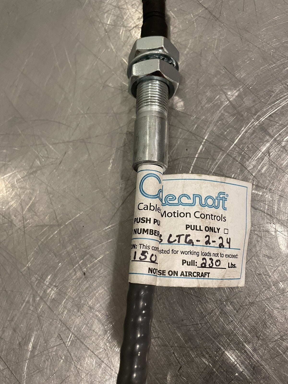Cable Craft 173LTG-2-24 Utility Push/Pull Cable Threaded Grooved NEW!