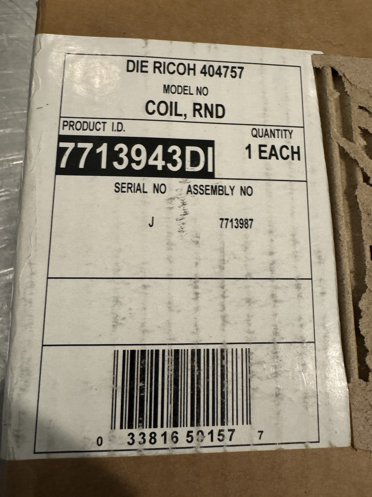 GBC Ricoh 404757 Die Coil Round NEW IN BOX! FREE SHIPPING!