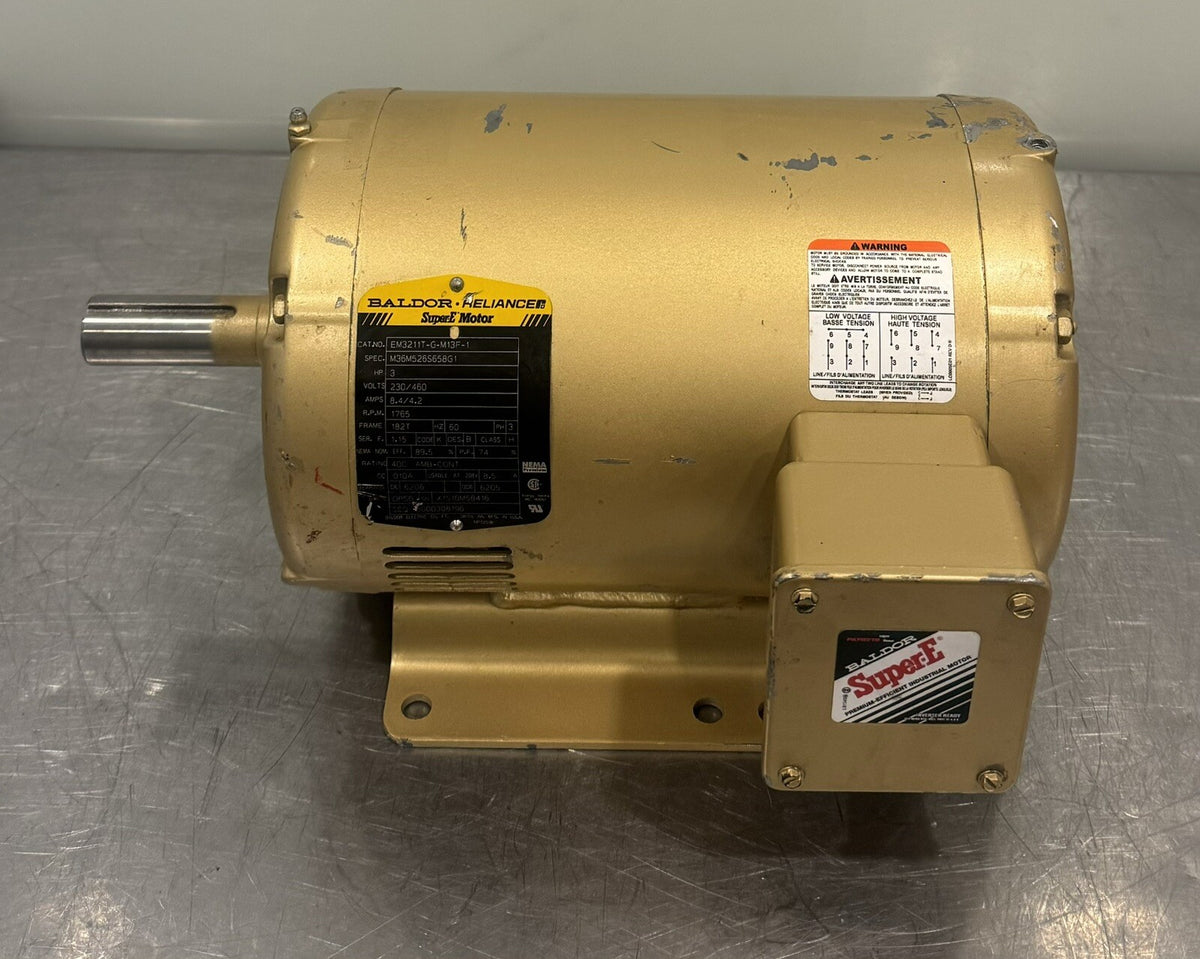 Baldor EM3211T-G-M13F-1 Electric Motor 36M526S658G1 3HP 230/460V NEW! SHIPS FREE