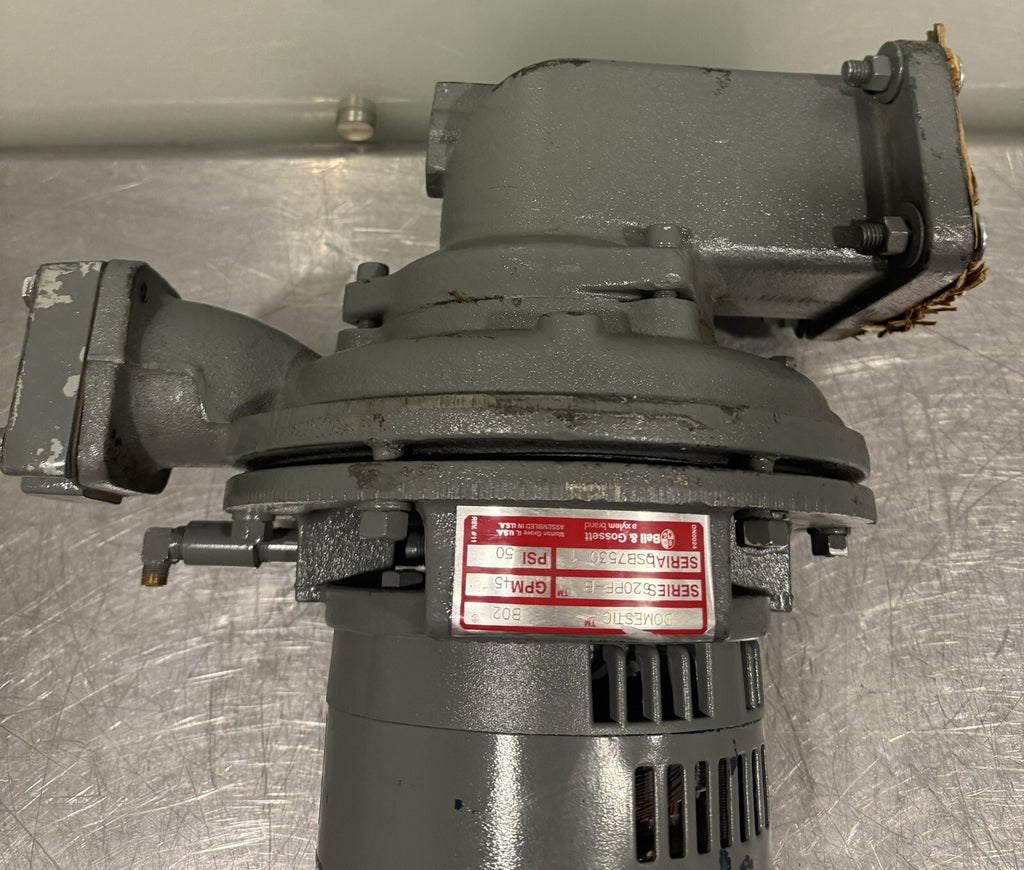 Bell & Gossett 620PF-B Domestic Pump 45 GPM 50 PSI PUMP ONLY MOTOR DAMAGED! NEW!