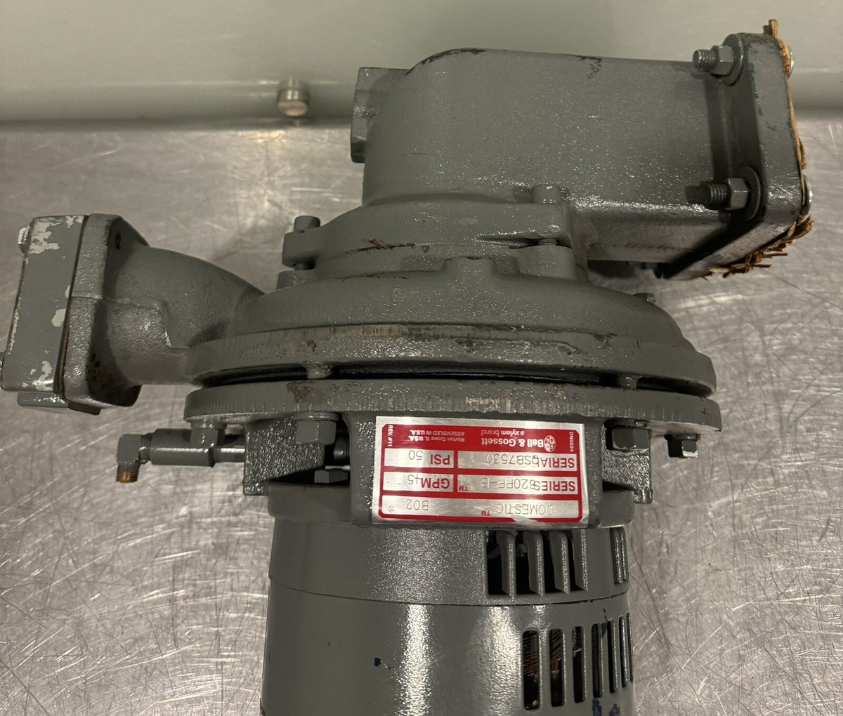 Bell & Gossett 620PF-B Domestic Pump 45 GPM 50 PSI PUMP ONLY MOTOR DAMAGED! NEW!
