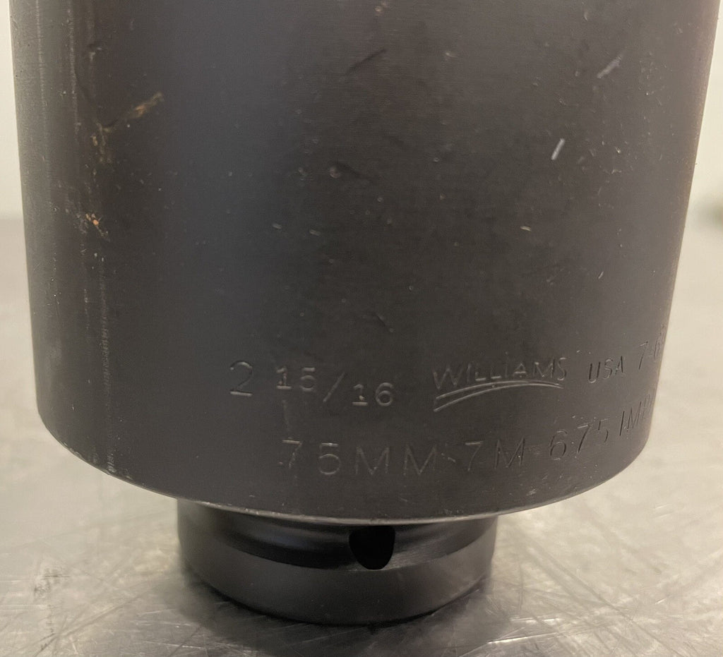Williams 7-694 Impact Socket 2-15/16” 6 Point 1” Drive NEW! FREE SHIPPING!