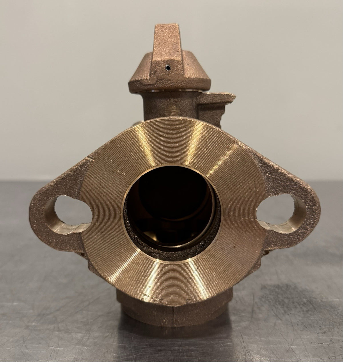 Mueller 2” Angle Stop Shutoff Brass Thread X Meter Flange NEW! FREE SHIPPING!