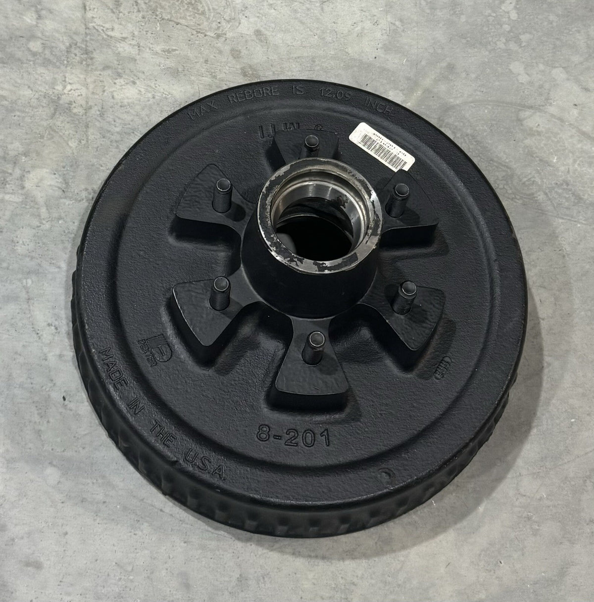 Dexter 008-201-09 Trailer Axle Grease Drum Hub 12” NEW! FREE SHIPPING!