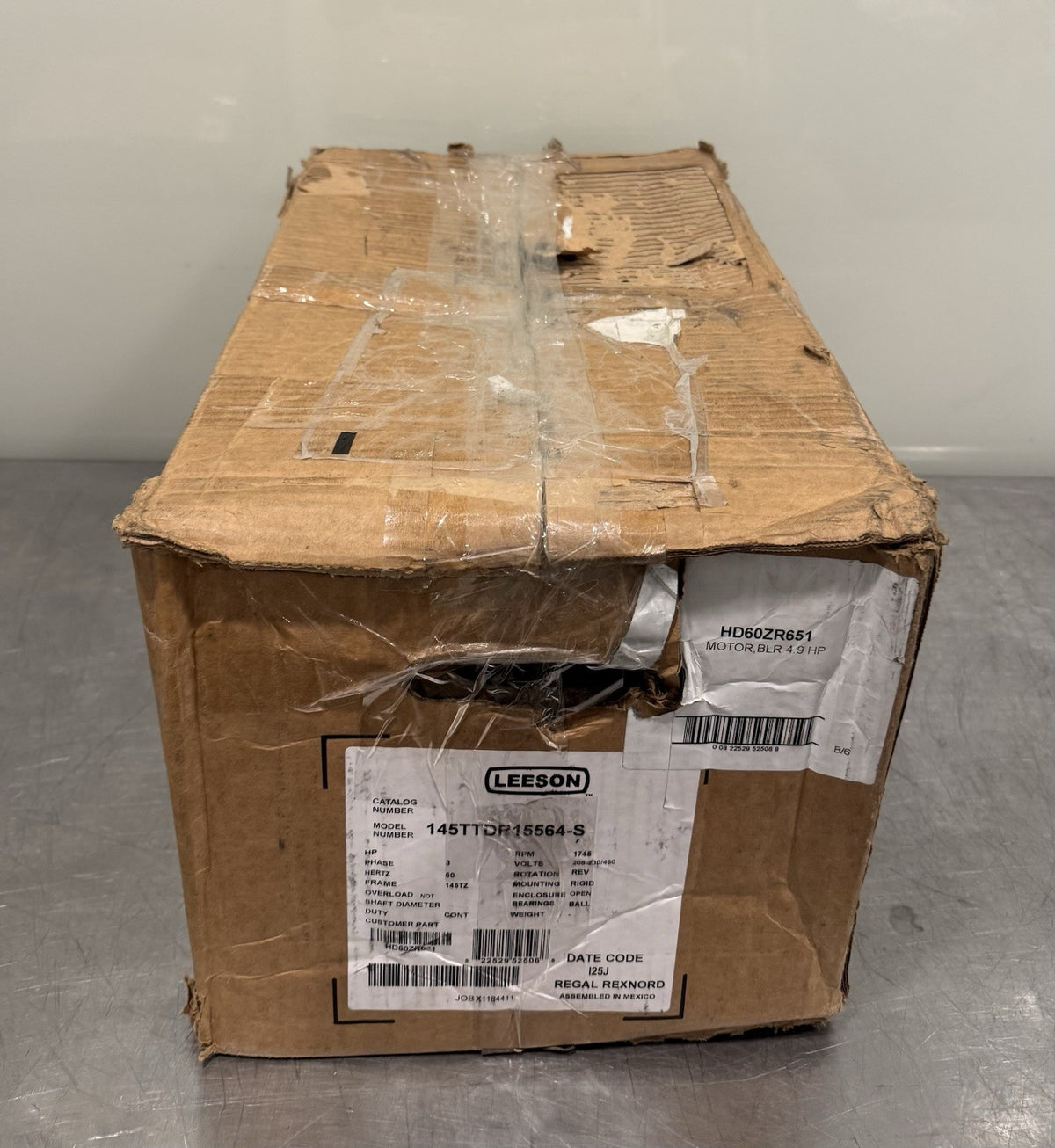 HD60ZR651 Leeson Motor 208-230/460V 1745RPM 145TTDR155564-S NEW! FREE SHIPPING!