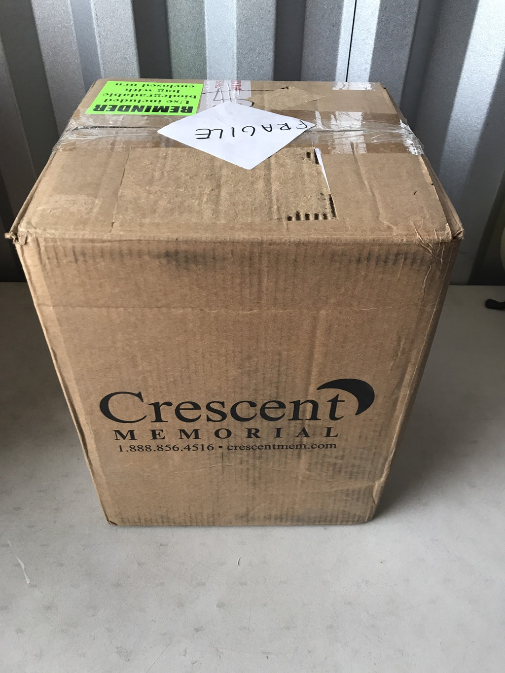 Crescent Memorial 30-N-200 Biodegradable Natural Salt Urn Full size