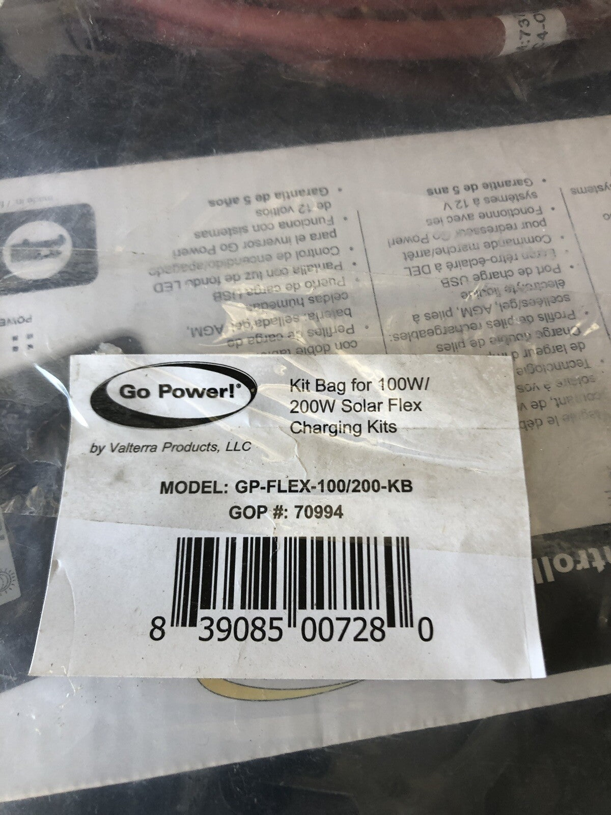 Go Power GP-FLEX-100/200-KB Solar Flex Charging Kit NEW!!! FREE SHIPPING!!!