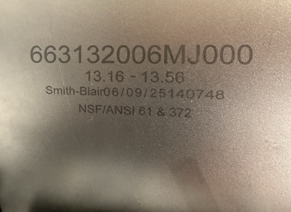 Smith Blair 663132006MJ000 SS Mechanical Joint Tapping Sleeve 13.16-13.56 NEW!