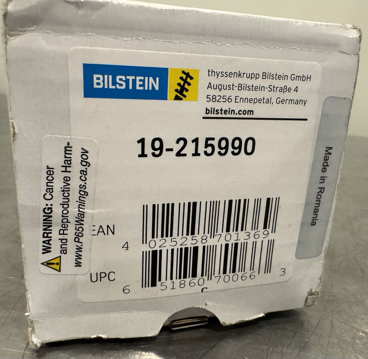 Bilstein 19-215990 Shock Absorber For Mini Cooper NEW IN BOX! FREE SHIPPING!