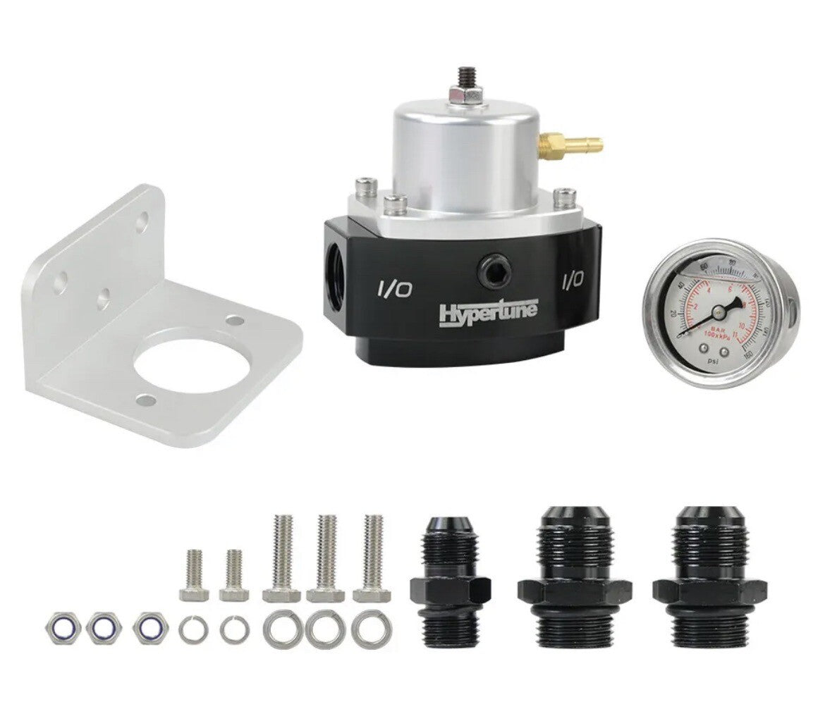 FPR98S Billet Carburetor By-Pass Fuel Pressure Regulator Hypertune Aluminum NEW!