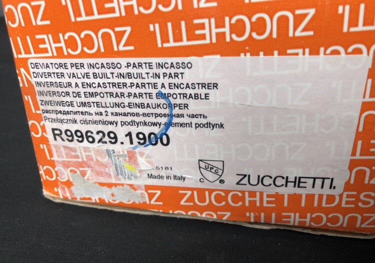 Zucchetti R99629.1900 Rough In Shower Valve NEW IN BOX FREE SHIPPING!!!