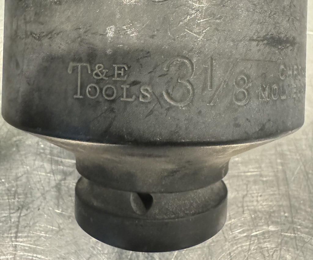 T&E Tools 3-1/8" Drive Impact Socket 1” Drive 76101 NEW! FREE SHIPPING!