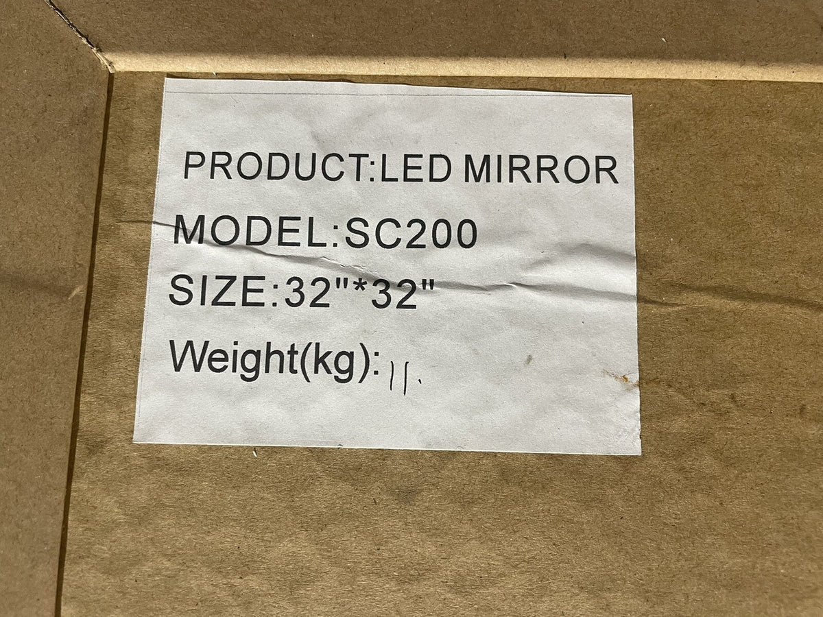 SC200 Mirror 32”X32” LED Lighted NEW IN BOX! FREE SHIPPING!