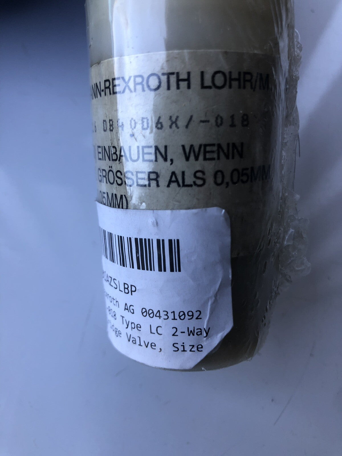 Rexroth LC 16 DB40D6X/-018 Hydraulic Cartridge Valve 00431092 NEW! SHIPS FREE!!!