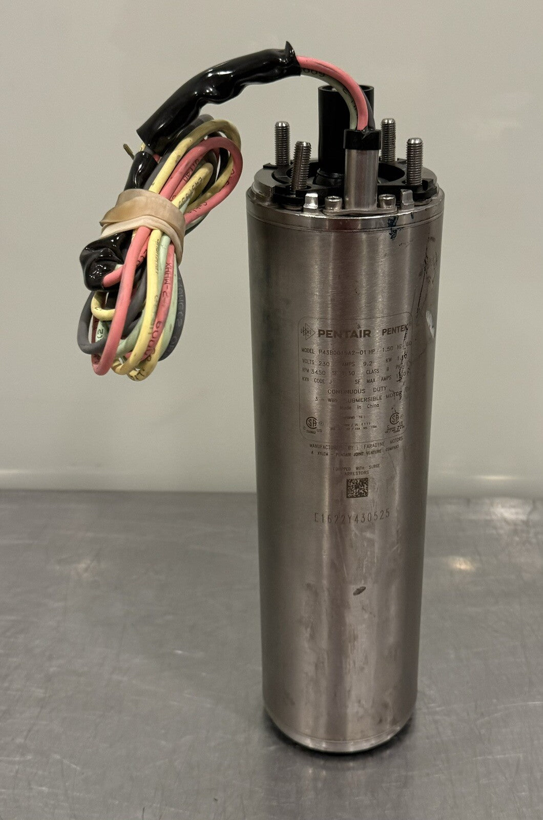 Pentair P43B0015A2-01 Submersible Pump Motor 1.5HP 4” X Series NEW! SHIPS FREE!