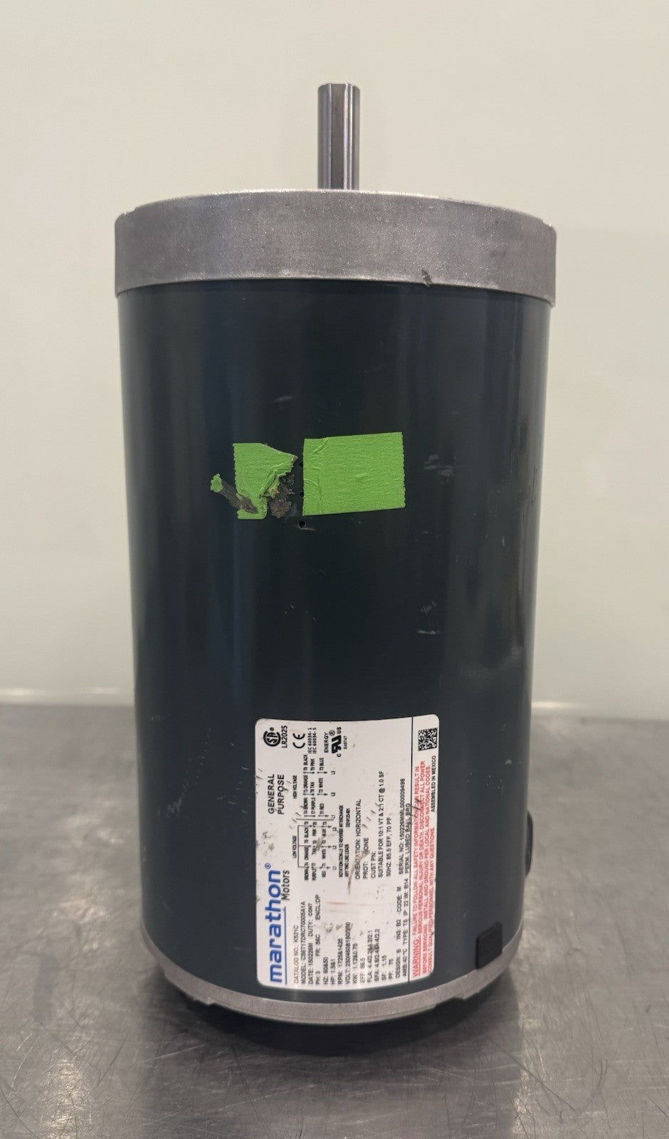 Marathon K521C Motor 1.5 & 1HP 1725 & 1425 RPM C56T17DRC70005A1A NEW! SHIPS FREE
