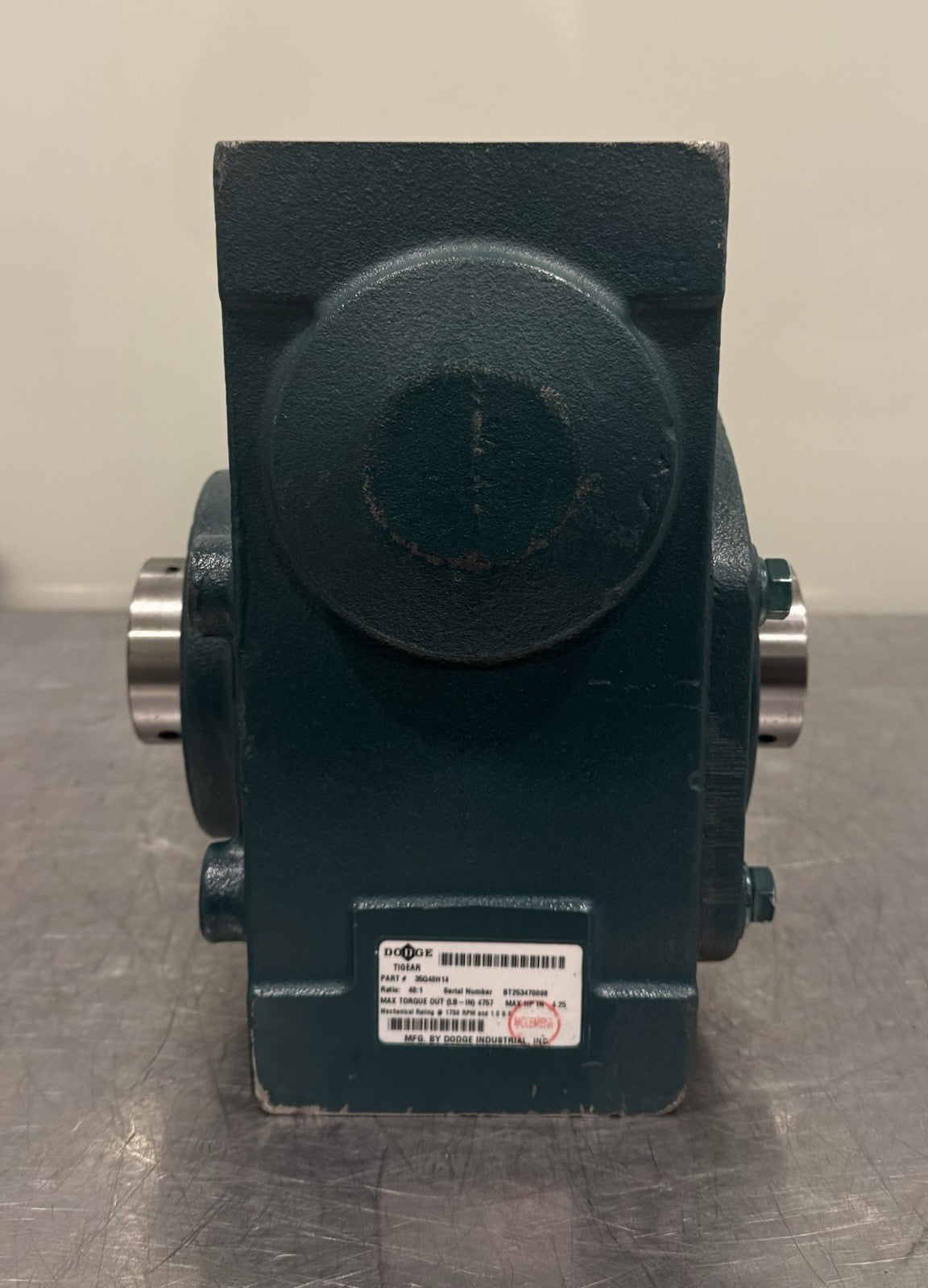 Dodge 35Q40H14 Tigear2 Right Angle Worm Gear Speed Reducer 40:1 NEW! SHIPS FREE!