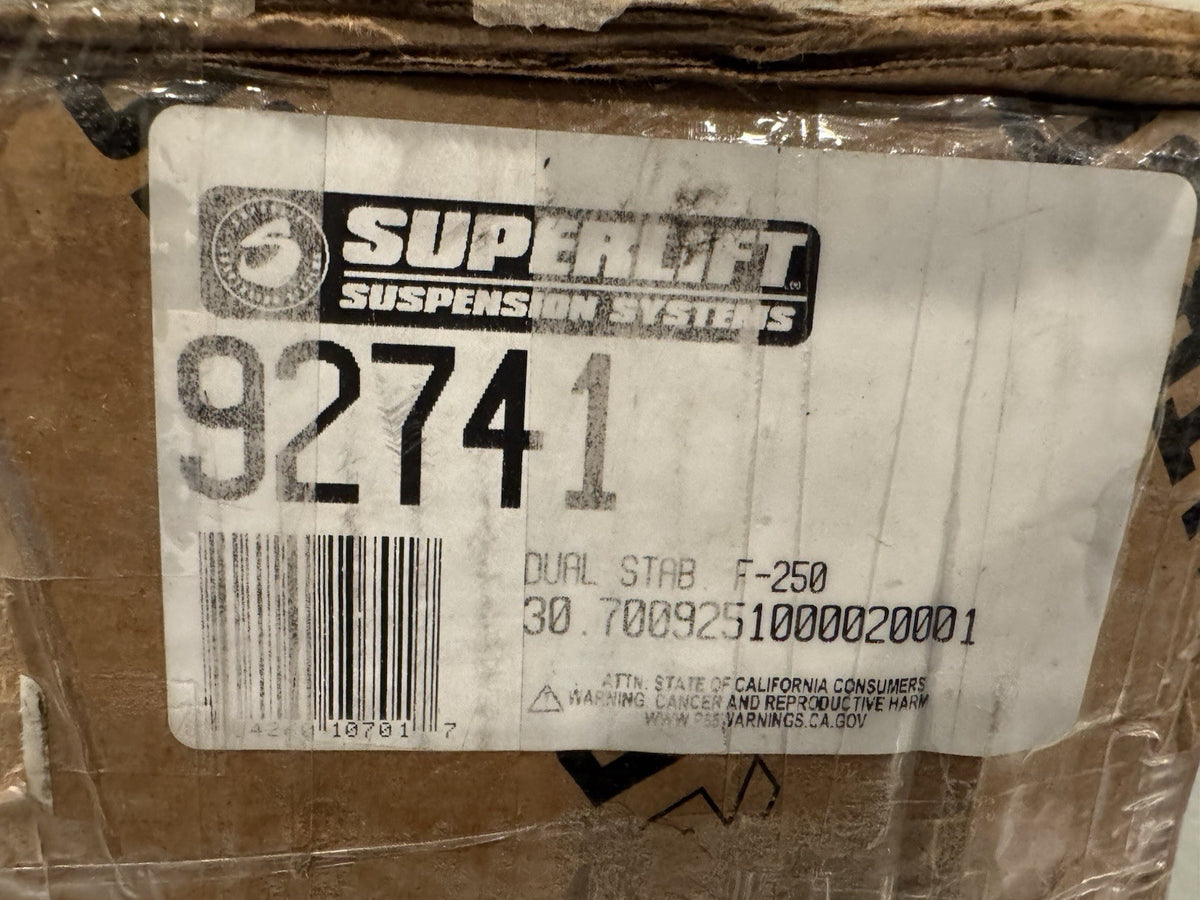 Superlift 92741 Dual Steering Stabilizer Kit Ford NEW! FREE SHIPPING!