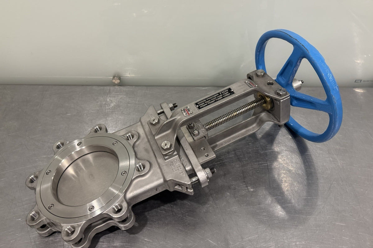 FNW 2020TU 6" Slide Gate Knife Valve CF8M Body 316 Gate RTFE Seat PTFE Packing
