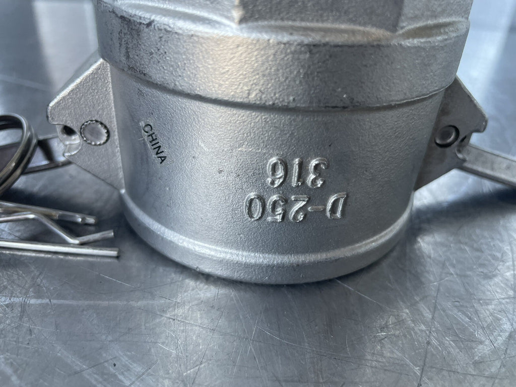PT Coupling D-250 3” Stainless Steel 316 NEW! FREE SHIPPING!