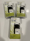Aura Cacia Tea Tree Oil .5 FL Oz 3 PACK NEW! FREE SHIPPING!