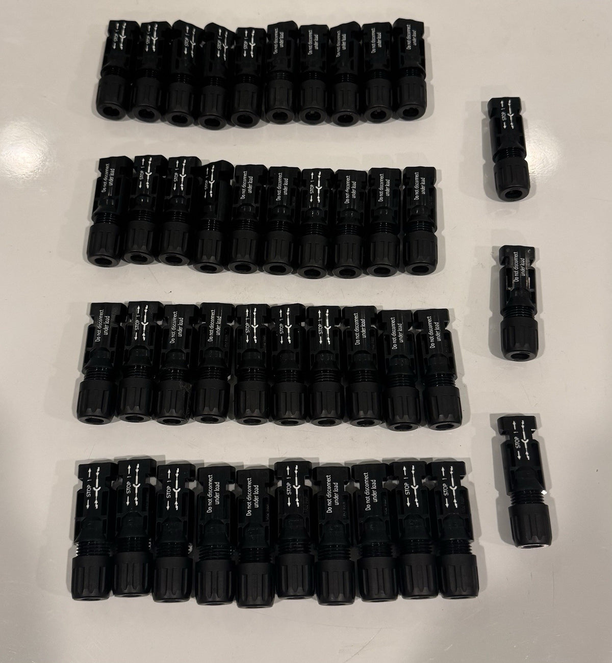Staubli Cable Connectors Solar Connection Assembly 43 PACK NO PINS NEW!