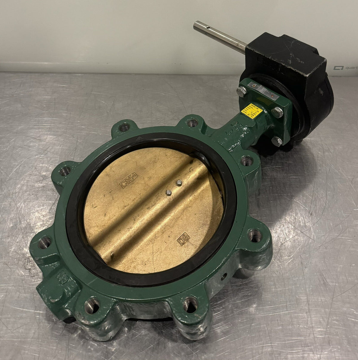 Center Line 8” Butterfly Valve 200 Series Disc AL BRZ 200 PSI NO HANDLE! 