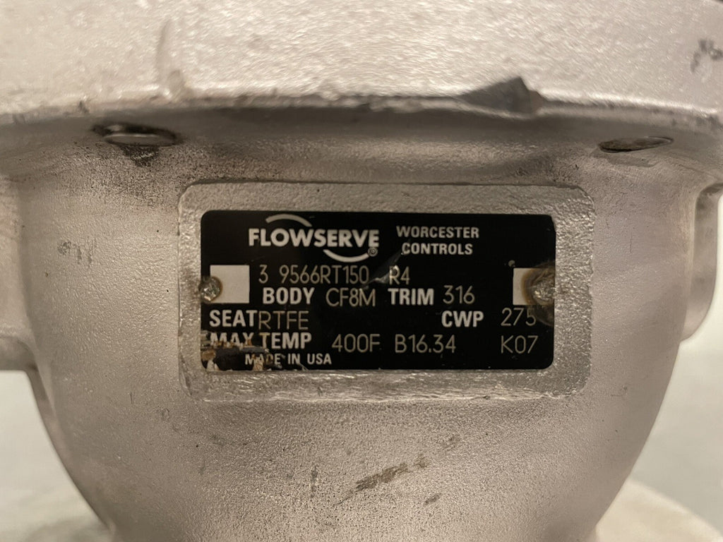 Flowserve 9566RT150 CF8M Body 316 Trim RTFE Seat 3” R4 Ball Valve Flanged NEW!
