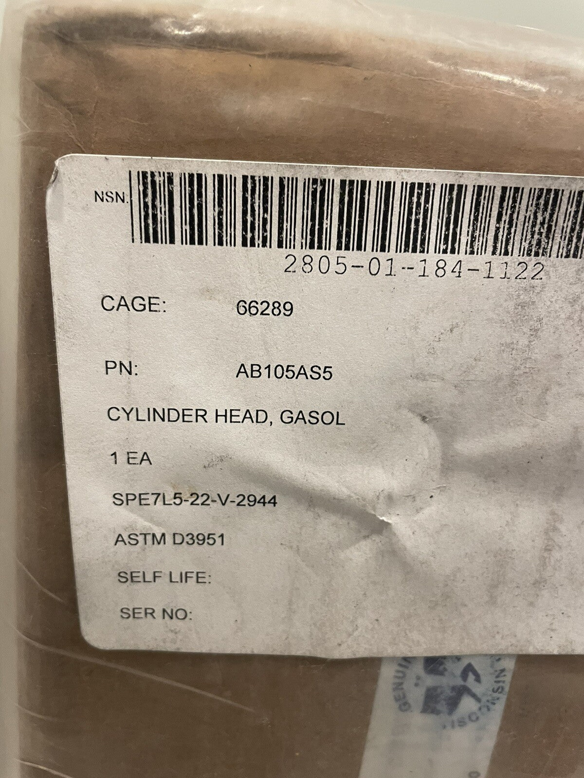AB105AS5 Head Cylinder Kit For Cub Cadet NEW! FREE SHIPPING!