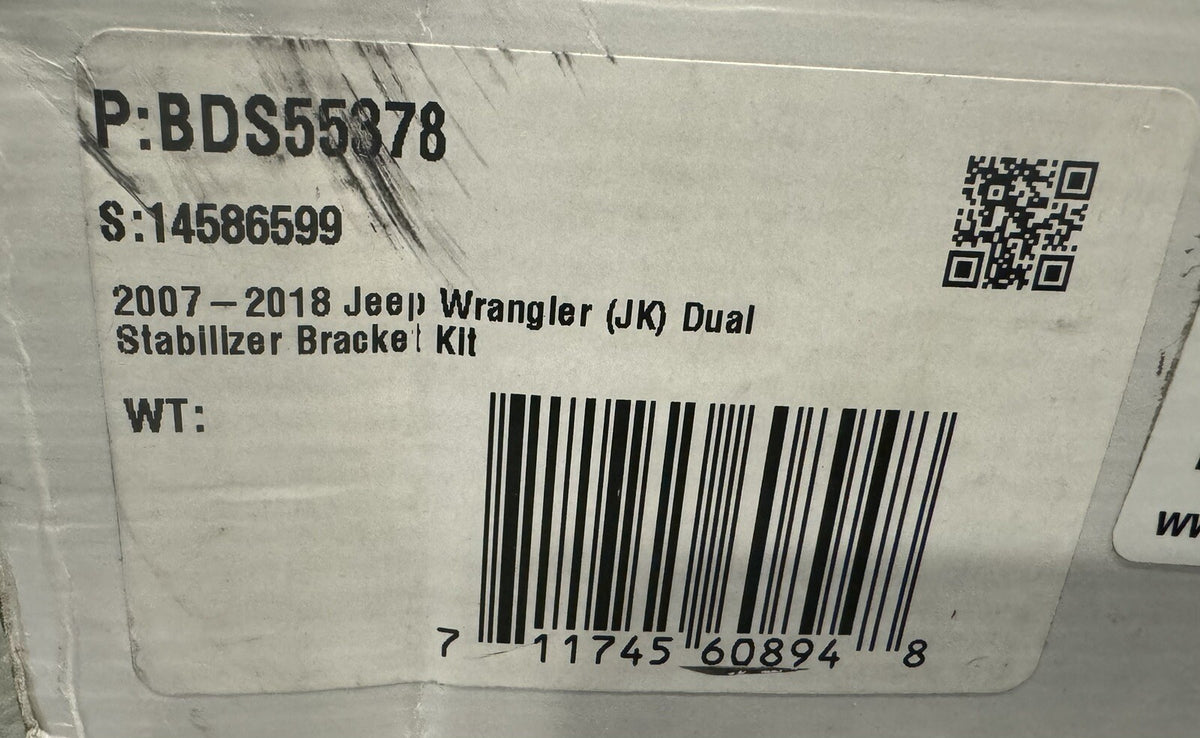 BDS BDS55378 Dual Steering Stabilizer Mounting Bracket Kit NEW IN BOX!