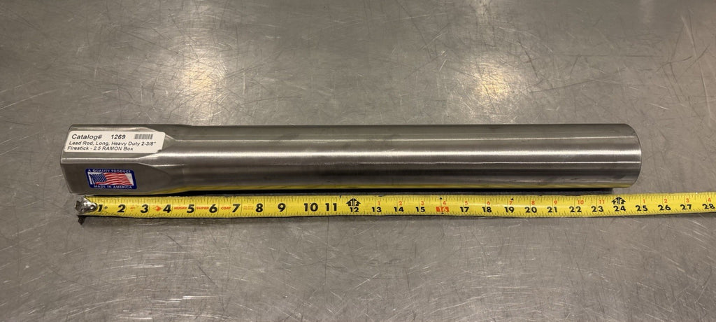Lead Rod Long Heavy Duty 2-3/8" Firestick 2.5” Ramon Box 1269 Railhead QC NEW!