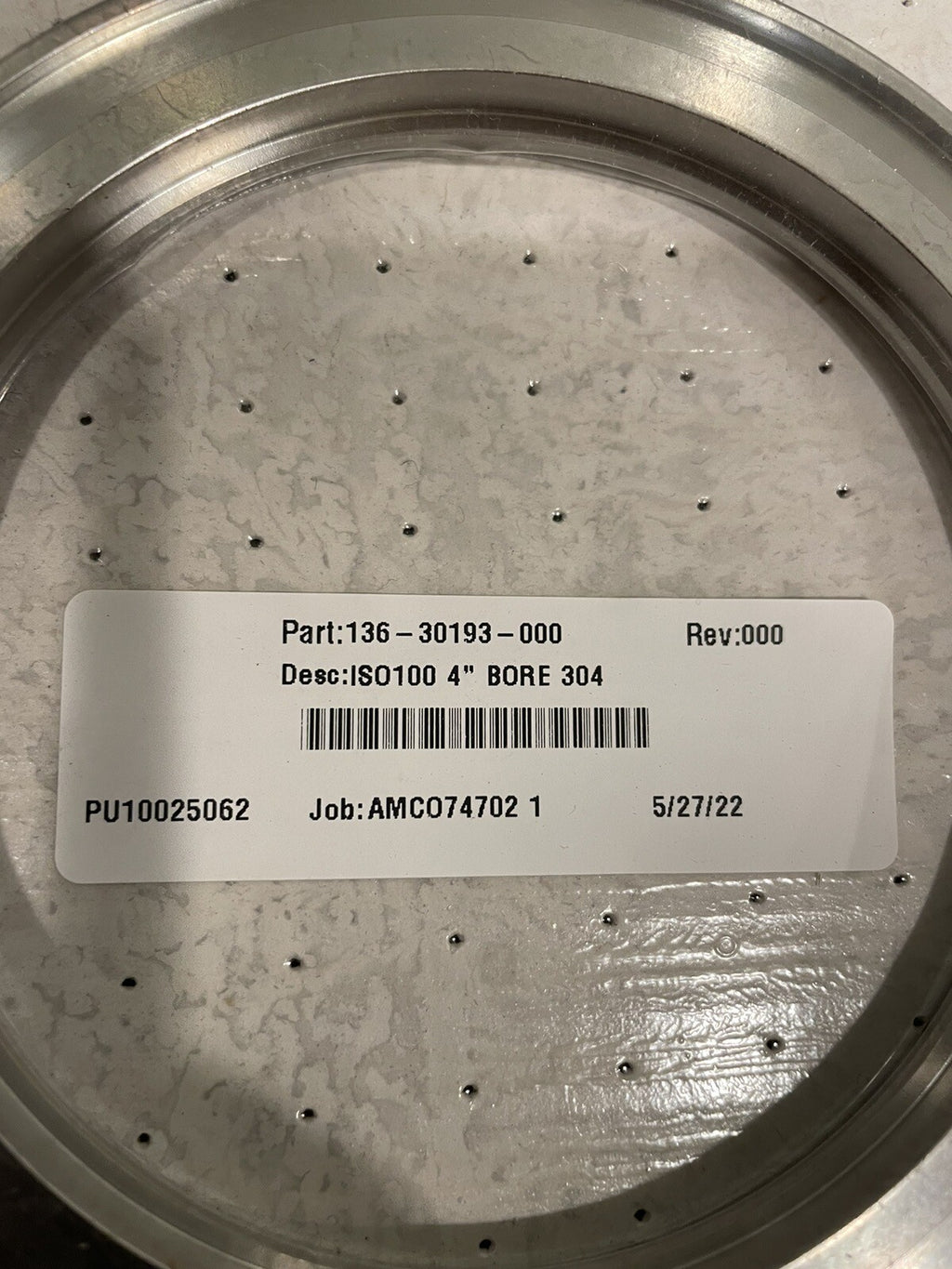 ISO100 4” Bore 304 Short Weld Flange Tube 136-30193-000 NEW! FREE SHIPPING!