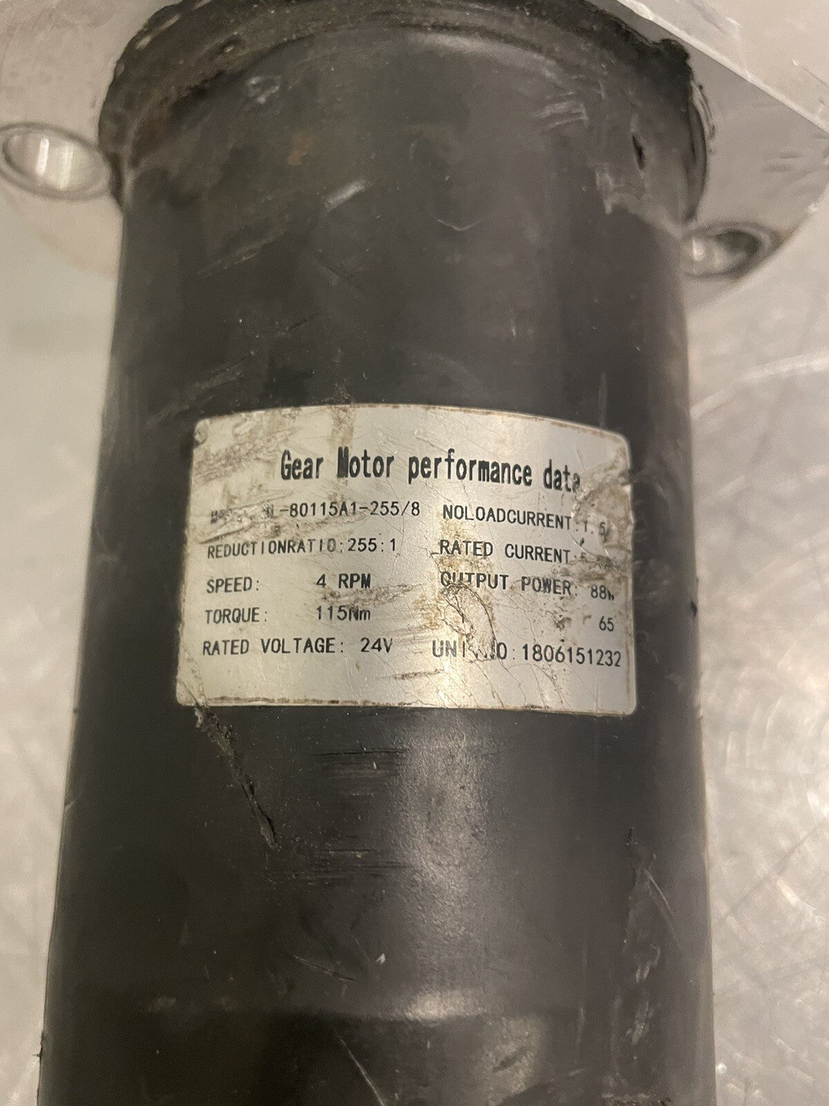 BL-80115A1-255/8 Gear Motor For Cone Drive UNTESTED MAY WORK! FREE SHIPPING!