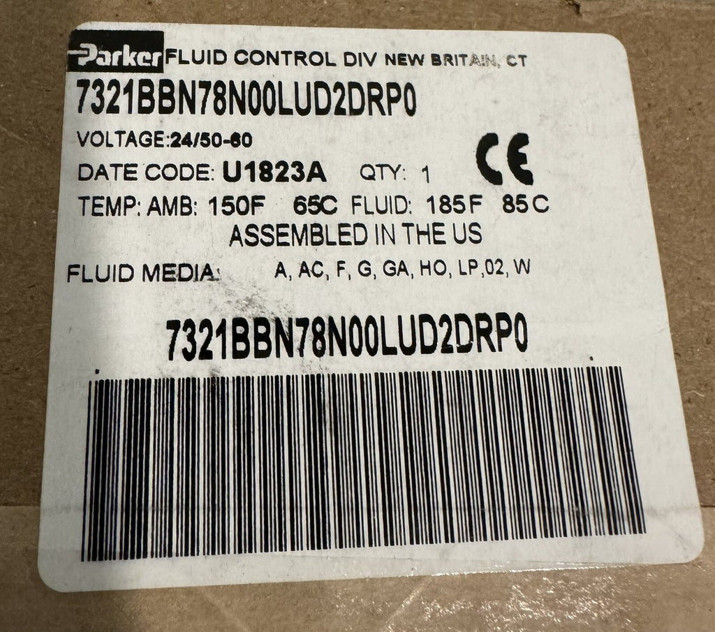 Parker 7321BBN78N00LUD2DRP0 Solenoid Valve NEW IN BOX! FREE SHIPPING!