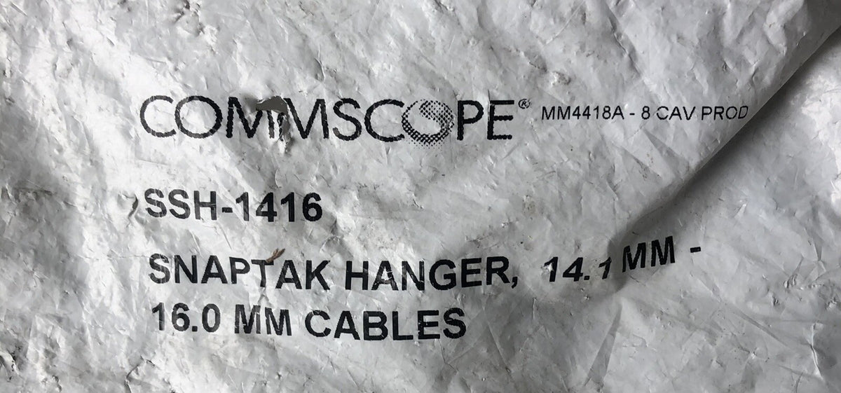 Commscope SSH-1416 Snaptak Hangar 9 PACK NEW!! FREE SHIPPING!