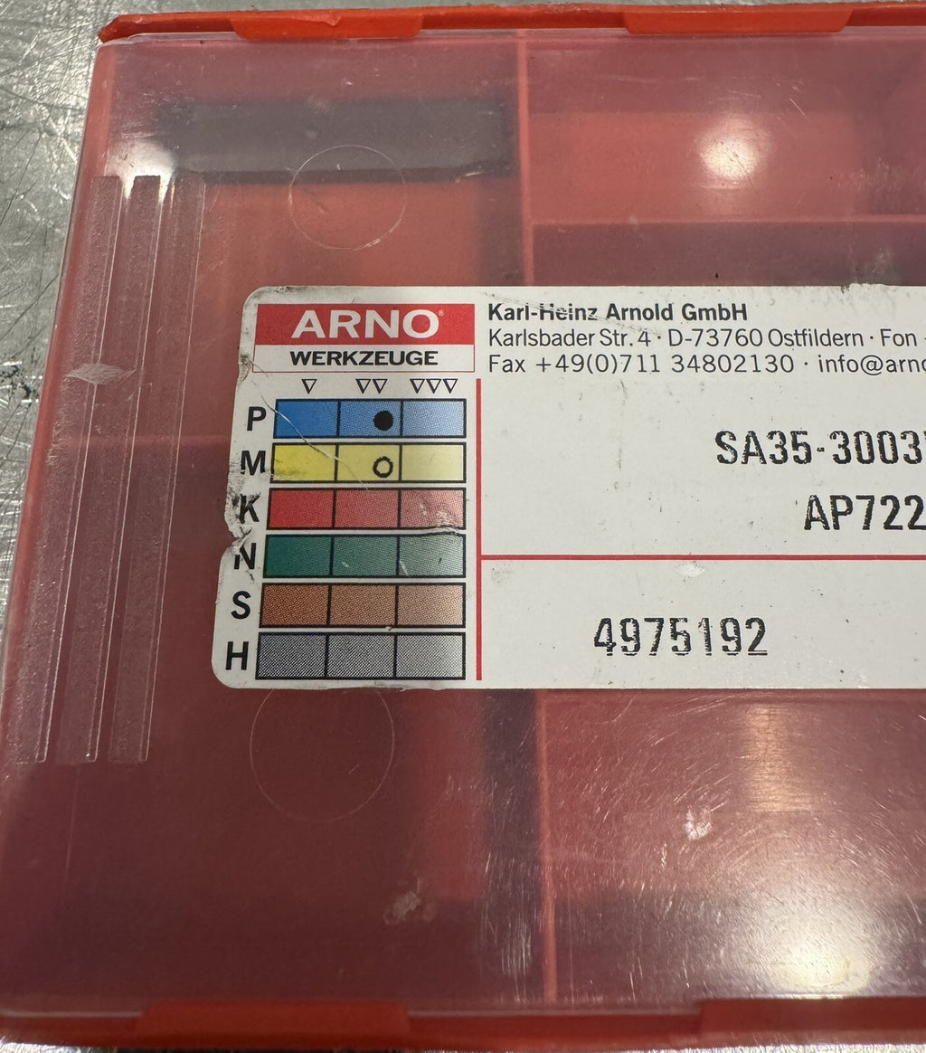 SA35-3003N-T1 Carbide Grooving Insert 4 PACK NEW! FREE SHIPPING!