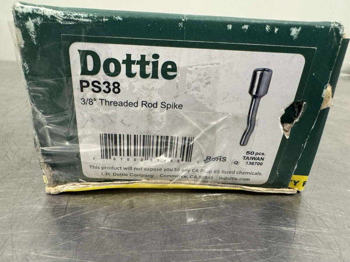 Dottie PS38 3/8” Threaded Rod Spike 50 PACK NEW! FREE SHIPPING!